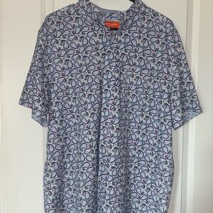 Johnston & Murphy Performance Paisley Print Shirt